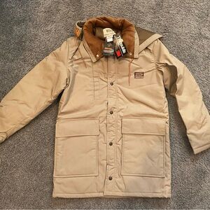 Vintage Kent Tan Hooded Jacket Field and Stream